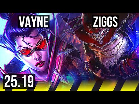 VAYNE & Thresh vs ZIGGS & Braum (ADC) | Dominating | KR Master | 25.19