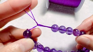 How to Tie the Knot for Elastic Bracelet | Karen is Training New Staff
