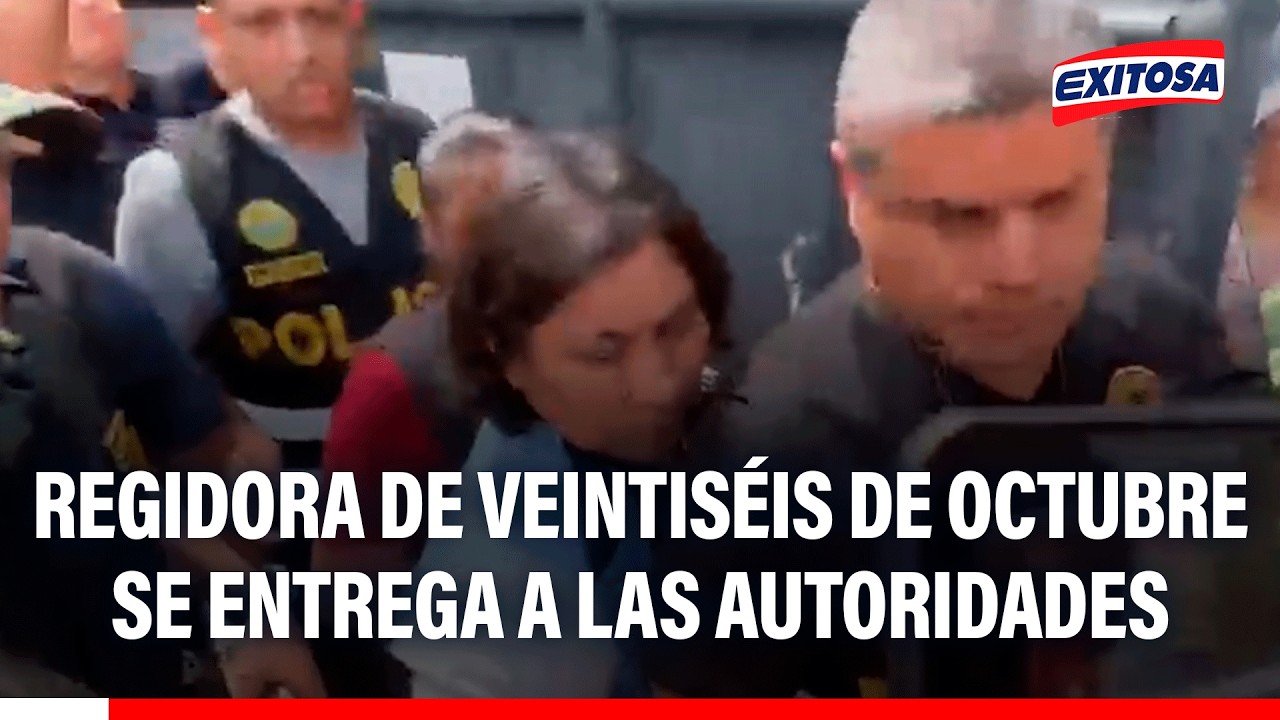 🔴🔵 Regidora de veintiséis de octubre se entrega a las autoridades