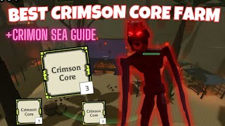 BEST Crimson Core Farm & Crimson Sea Guide | Rogueblox