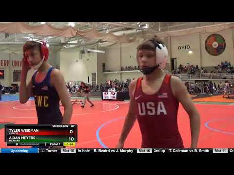 Schoolboy 87 Tyler Weidman Illinois Vs Aidan Meyers Michigan