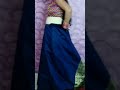 Tight Fitting Banarasi Silk Saree Draping Short