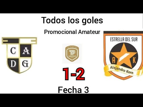 Todos los goles | Defensores de Glew 1-2 Estrella del Sur | Promocional Amateur Fecha 3