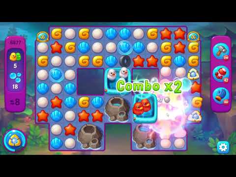 Fishdom 6877 Super Hard Level - 18 moves - NO BooSTERS