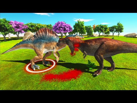TYRANNOSAURUS REX VS ALL DINOSAURS - Animal Revolt Battle Simulator