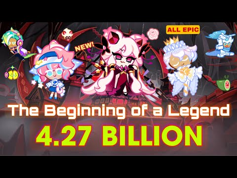 CookieRun OvenBreak | The Beginning of a Legend 4.273B (All Epic Build) Full Run | GPZ