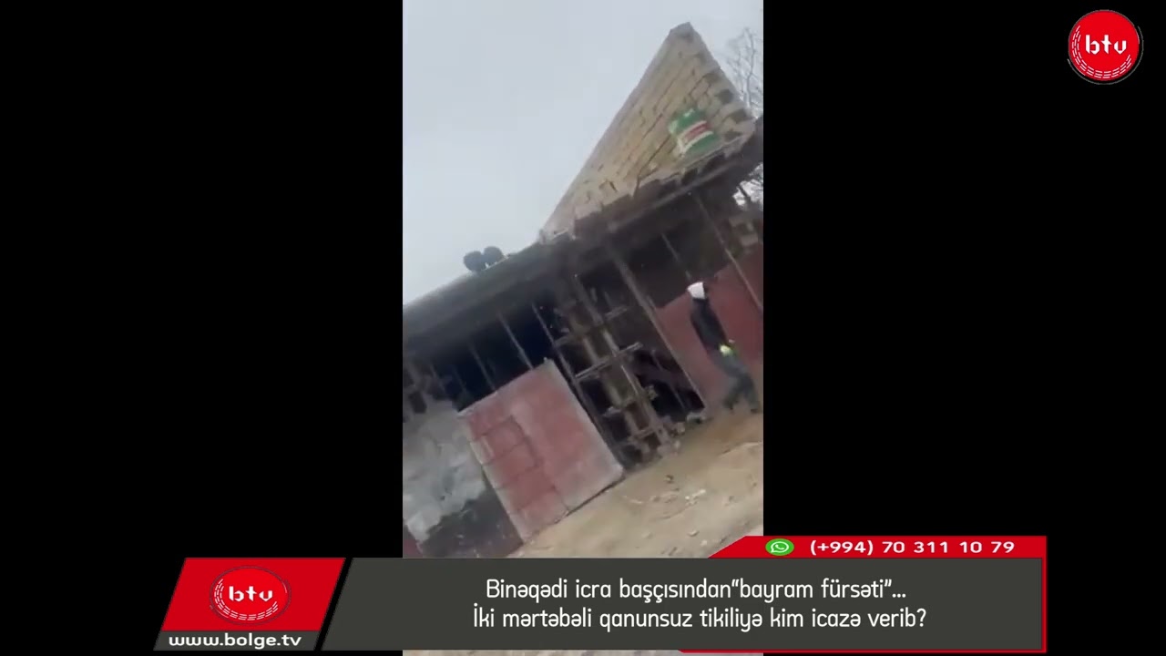 Binəqədi icra başçısından“bayram fürsəti”… İki mərtəbəli qanunsuz tikiliyə kim icazə verib?