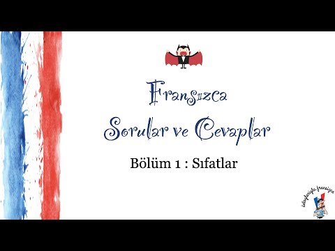 Fransızca Sorular ve Cevaplar 1 | Sıfatlar