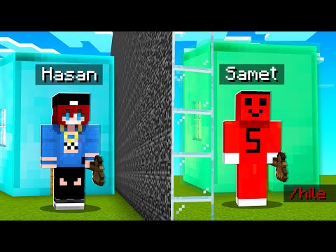 HASANI YAPI KAPIŞMASINDA HİLE İLE TROLLEDİM !! - Minecraft