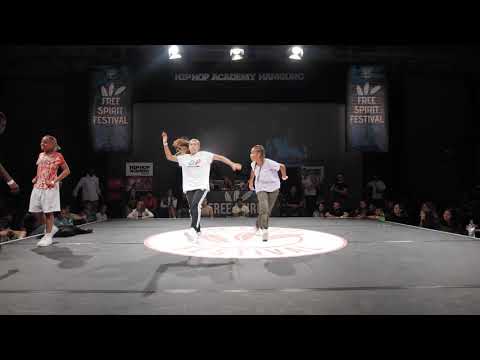 Free Spirit Festival 2019 Championship // Lil Base & Rosa vs Abby & D´Junelle // KidsMixstyle - 1/4