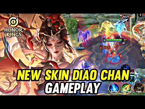 HOK : NEW SKIN DIAO CHAN LNY GAMEPLAY - HONOR OF KINGS