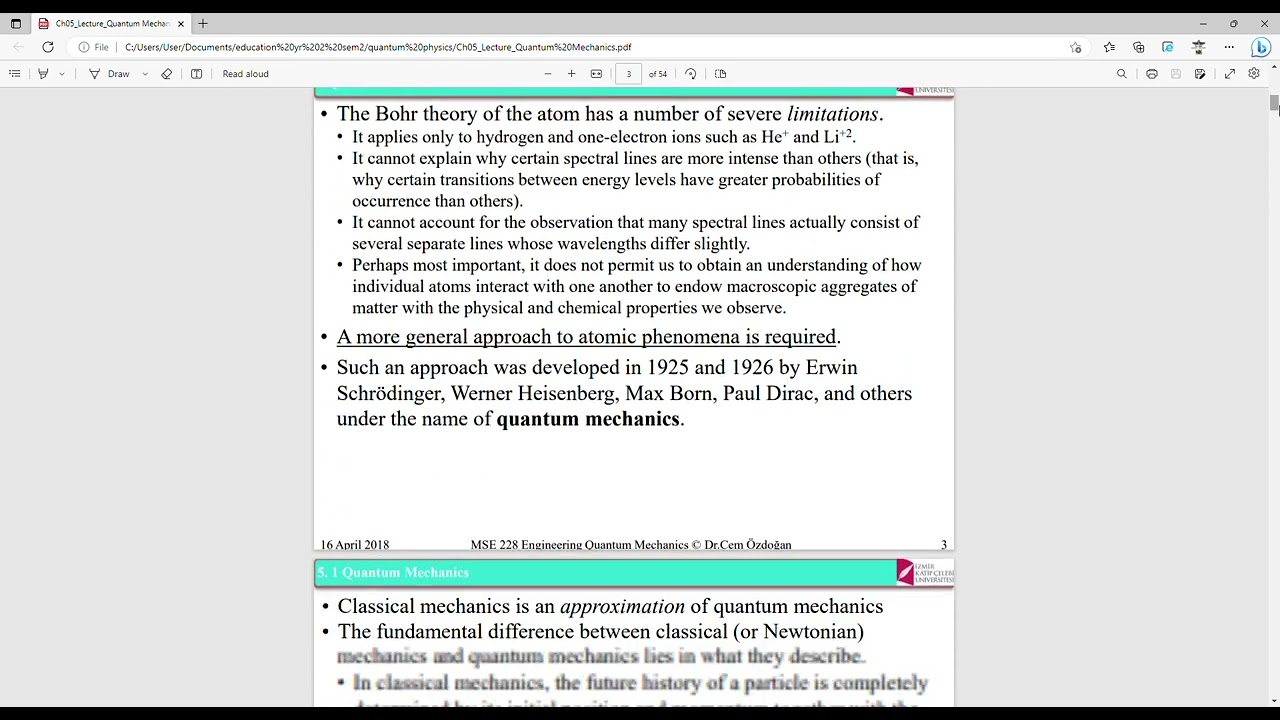 Ch05 Lecture Quantum Mechanics pdf   Personal   Microsoft​ Edge 2023 03 31 10 14 03