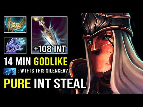 NEW Offlane Silencer Guide +108 Perma INT 14Min Godlike Pure DMG Hit Like a Truck Dota 2