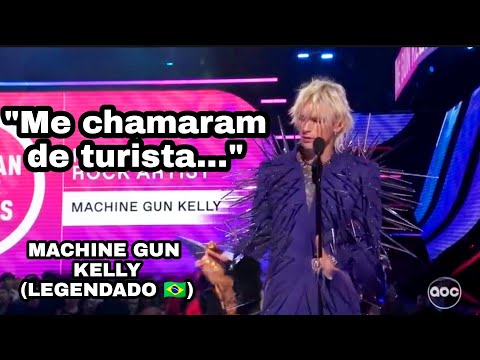 Machine Gun Kelly discurso no AMA 2022 (Legendado 🇧🇷) (troféu/prêmio AMA) #machinegunkelly