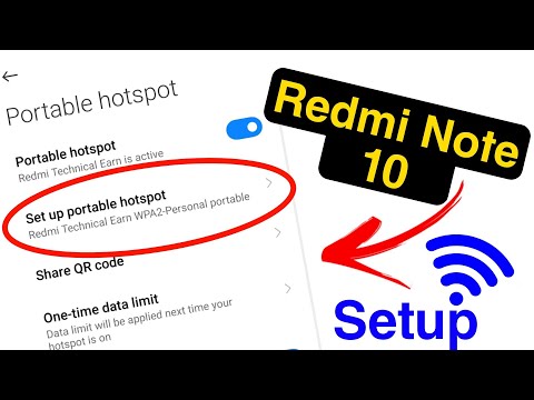 How to Set Portable Hotspot in Redmi Note 10 | Redmi Note 10 Hotspot Settings