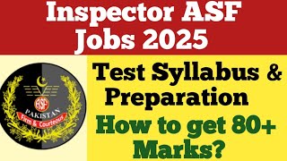 ASF Inspector | How to prepare Inspector ASF Test | ASF Inspector test Syllabus