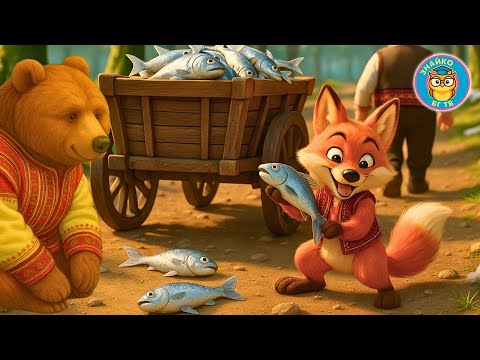 🎶Лисицата Надхитри Мечката - Песничка🦊🐻Българска детска песен и приказка | Знайко БГ ТВ