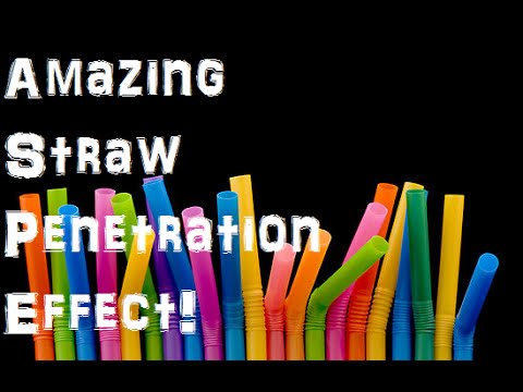 The Penetrating Straw Magic Trick