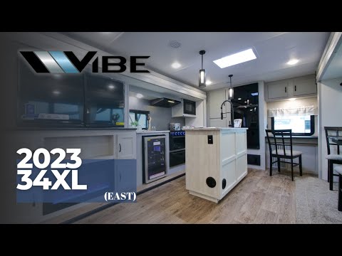 Thumbnail for Tour the ALL NEW 2023 Vibe 34XL Travel Trailer by Forest River Video