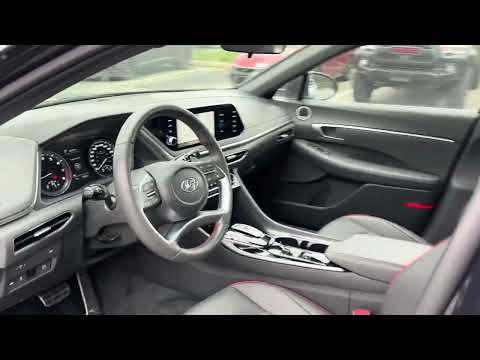 2023 Hyundai Sonata 1.6T Sport in Black for sale at Abbotsford Hyundai in Abbotsford, BC