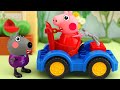 Peppa Pig S Taxi The Thief Sausage Take Away Wings Swing Mushrooms Peppa Pig Animation 4K