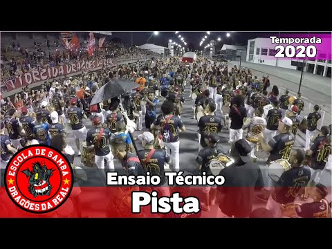 Dragões da Real 2020 - Bateria no ensaio técnico - Pista - #ETSP2020
