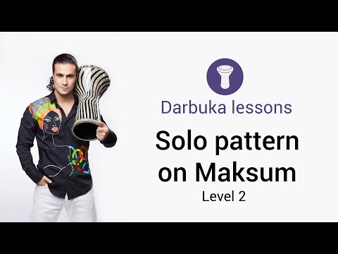 Darbuka lesson Solo on Maksum #3 | Artem Uzunov | How to play Darbuka. Level 2 | derbake doumbek