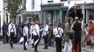 preview picture of video 'Archive: Cardiff Morris dance Queen's Delight at Llanidloes, 21st May 2011.'