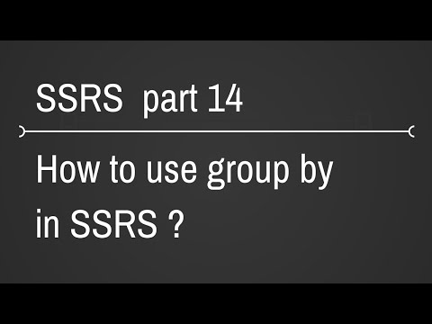 SSRS Using Group By Part 14
