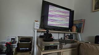 Loading Rambo First Blood Pt.2 from Cassette (PAL and the best version).