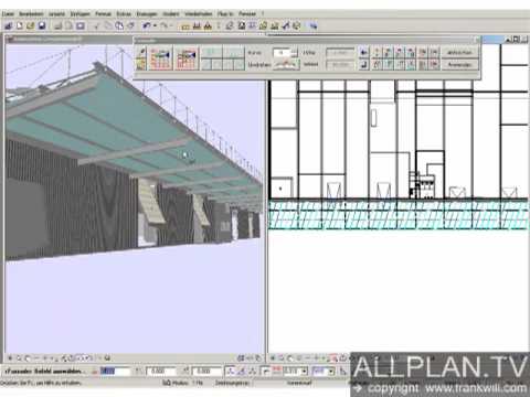 ALLPLAN.TV - CAD DESIGN - Allplan Fassade Vordach verschiedene Stile