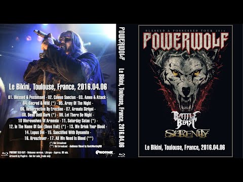Powerwolf   - 06/04/16 - Le Bikini - Toulouse - Blessed & Possessed French Tour