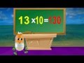 Sing Along 13 Times Table | Tutorial Math 