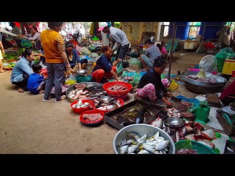 Asian Street Food - Art Of Living At Praek Eng Market - Cambodian Village Food Show