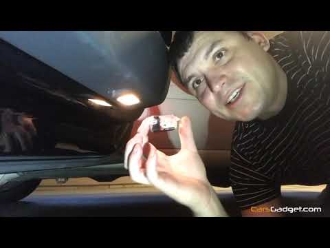 How To Install Car Interior LED Lights in Door Car LOGO Welcome Lights 3D Shadow Projector in Audi