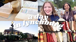 Come to Lynchburg with me!! (Liberty University, thrifting, & Bible time) 