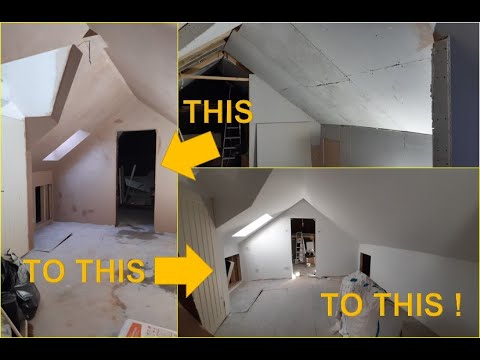 DIY Loft Conversion - Slum To Palace - Final Stud Wall & 1st Coat Painting - Rollin' Rollin' Rollin'