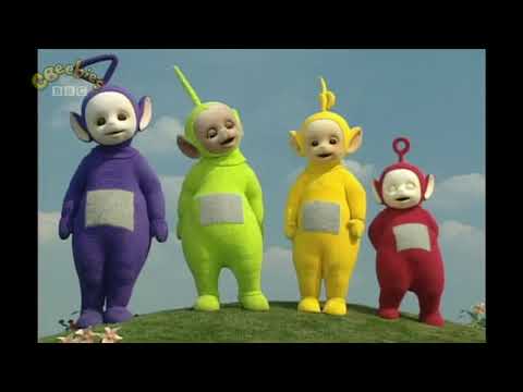 Teletubbies walking in the woods 1997
