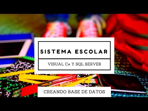 1 Sistema Escolar en Visual C y SQL Server Base de Datos