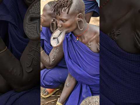 Mursi tribe girl Omo Valley Ethiopia #shorts #ethiopia #omovalley #omoadvisor #omoriver #short
