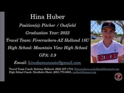 Hina Huber Softball Skills Video - 2022 Pitcher Outfield Slapper