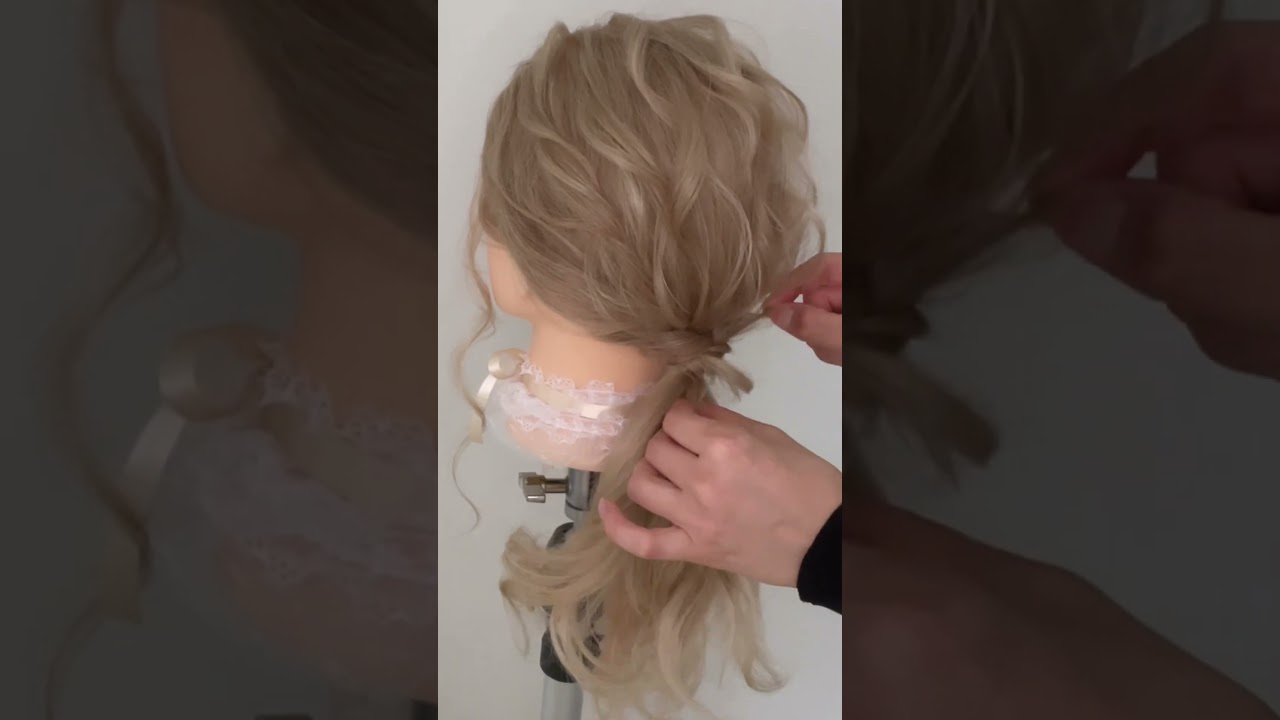 ピン使わない×ふわふわあみおろし💗 #簡単アレンジ #簡単ヘアアレンジ #ヘアセット