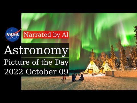 APOD: 2022-10-09 - Auroras over Northern Canada (Narrated by Brian)
