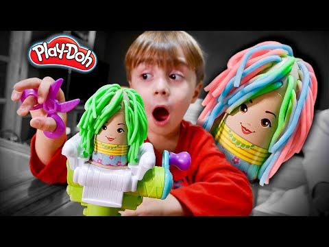 PLAY DOH BUZZ'N'CUT HAIRDRESSER FOR KIDS!! Pretend Play Fun Haircuts