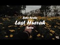 Last Hurrah - Bebe Rexha (Lyrics) Last Hurrah - Bebe Rexha (Lyrics)
