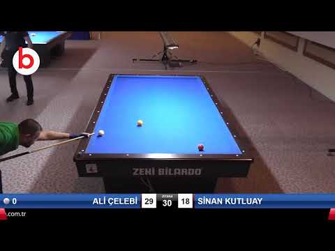 ALİ ÇELEBİ & SİNAN KUTLUAY Bilardo Maçı - 2020 TK 1.ETAP ANTALYA-6.ÖN ELEME