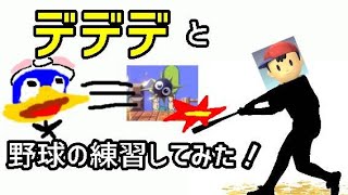 【ゆっくり実況】私とデデデと野球の練習