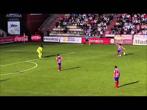Gol de Tonetto (1-0) en el CD Lugo - Deportivo Mirandés Jornada 7