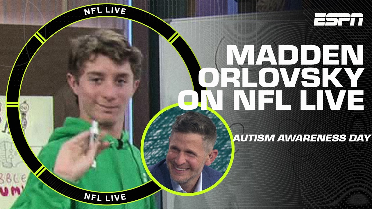 NFL Live celebrates World Autism Awareness Day with Madden Orlovsky 🙌