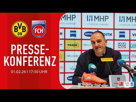 Die Pressekonferenz vor dem Spiel gegen Dortmund